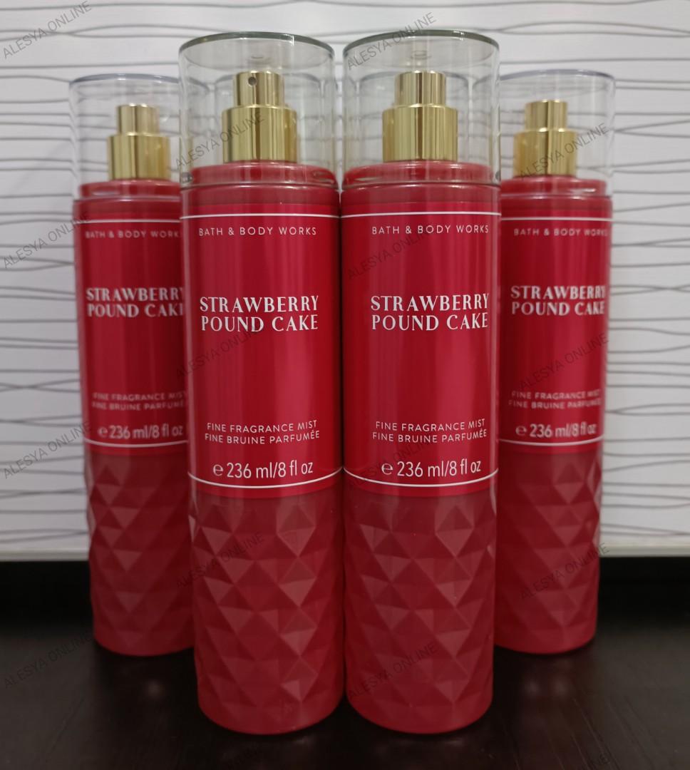 Bbw Bodymist Strawberry Pound Cake Beauty Personal Care Fragrance