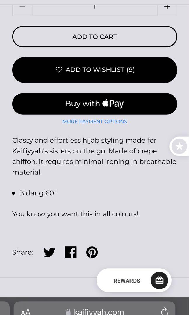 Kaifiyyah Tudung Crepe In Nude Women S Fashion Watches Accessories