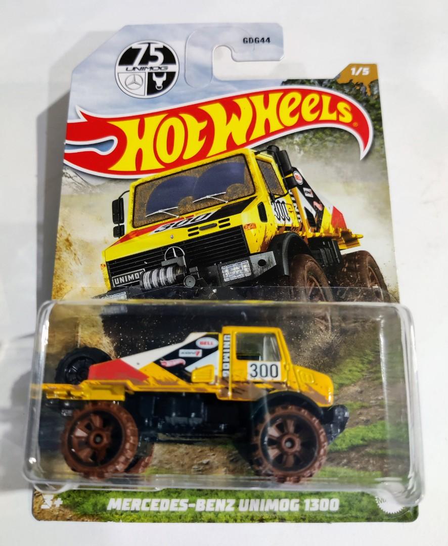 F Hot Wheels Mercedes Benz Unimog Mud Runner Yellow Hobbies Toys Toys Games On