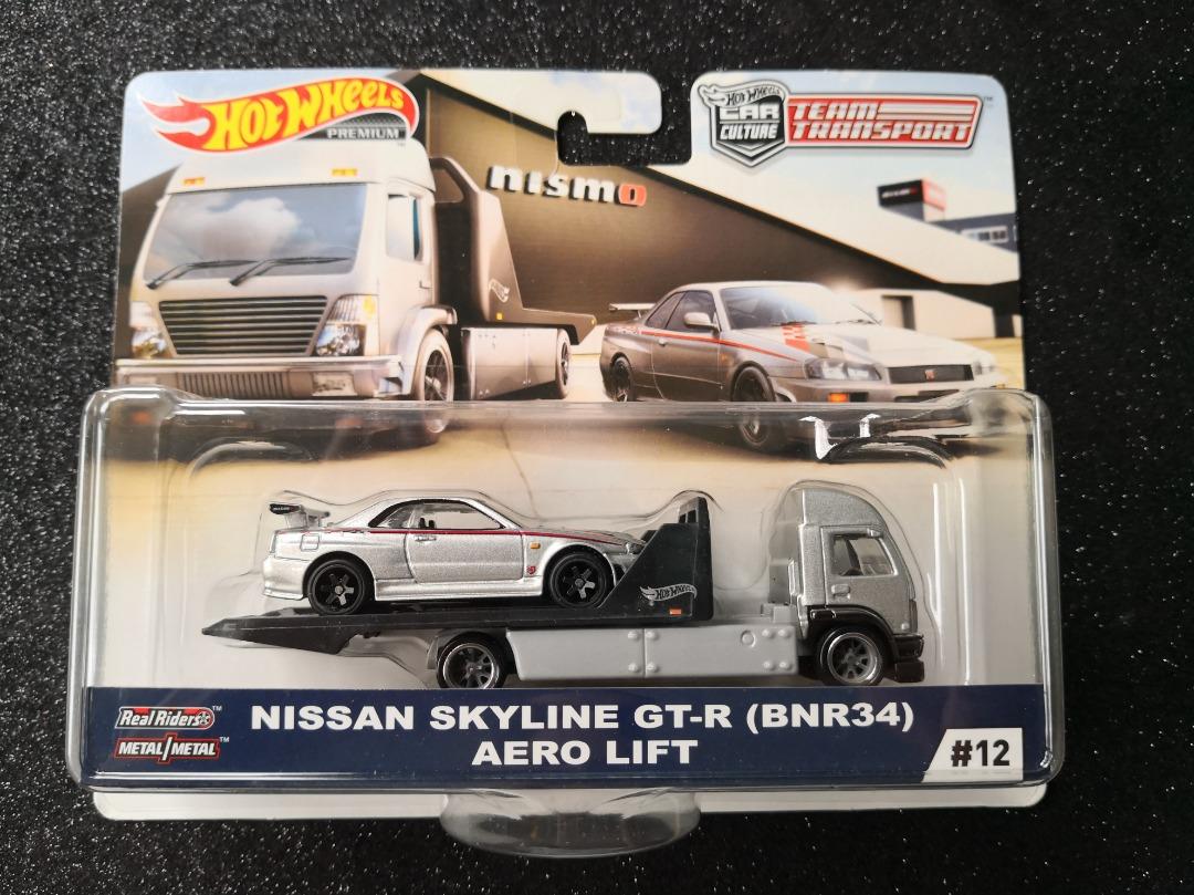 Hot Wheels Nissan Skyline Gt R R Nismo Aero Lift Team Transport Car Culture Hobbies Toys