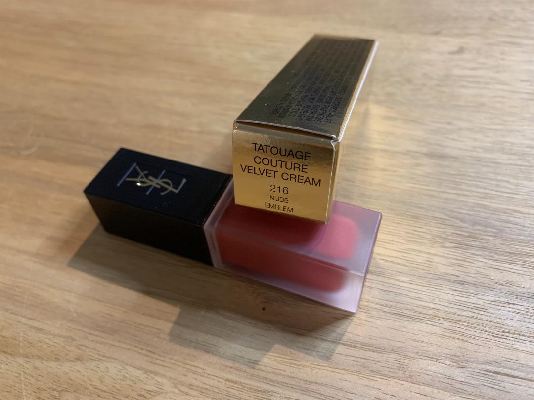 216 Nude Emblem YSL Tatouage Couture Velvet Cream COL0397 美容化妝品 健康及美容 皮膚護理 化妝品 Carousell