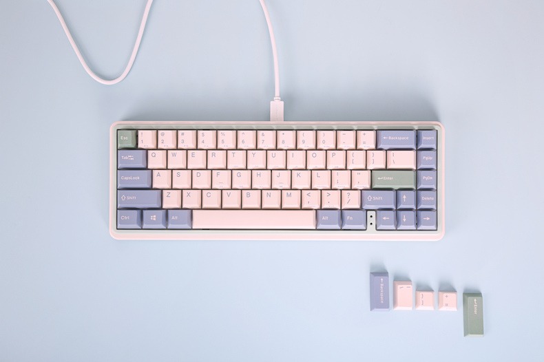 Varmilo Minilo Series Eucalyptus 67 Keys Dual Mode Hot Swap Mechanical Keyboard 2 Models