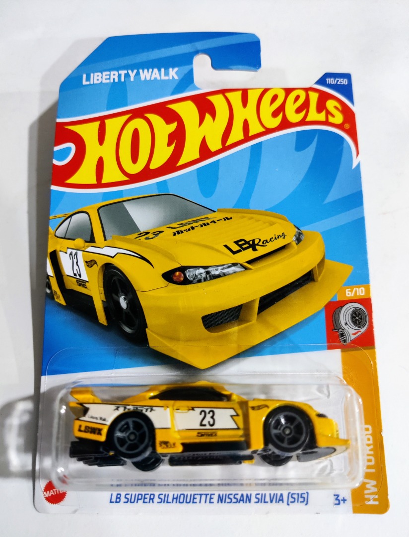 F Hot Wheels LB Super Silhouette Nissan Silvia S Yellow Hw Turbo Liberty Walk Hobbies