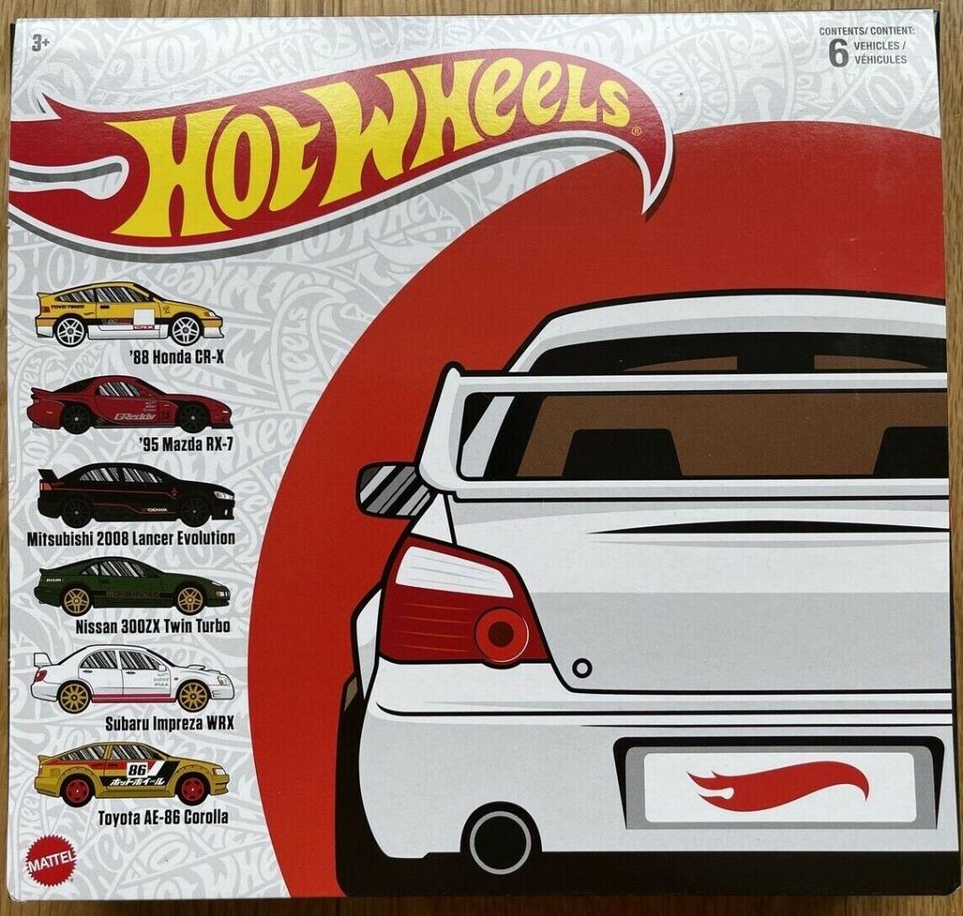 Hot Wheels Japanese Car Culture JDM Pack Honda CR X Mazda RX Mitsubishi