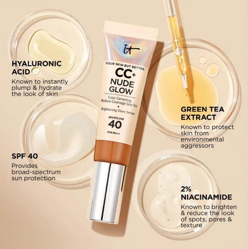 IT COSTMETICSYour Skin But Better CC Cream Nude Glow Clear SPF 40 32ml LIGHT SHADE