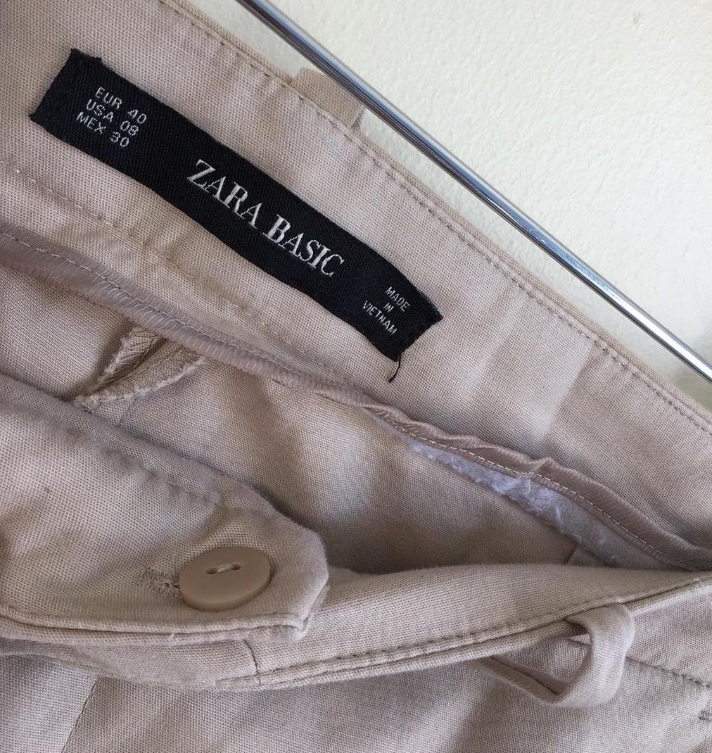 Zara Nude Trouser Women S Fashion Bottoms Other Bottoms On Carousell
