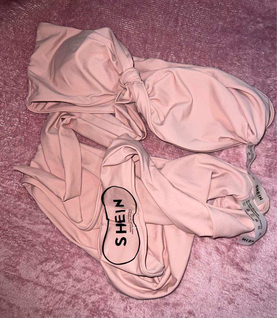 Legit Shein Knot Detail High Waisted Bikini Women S Fashion