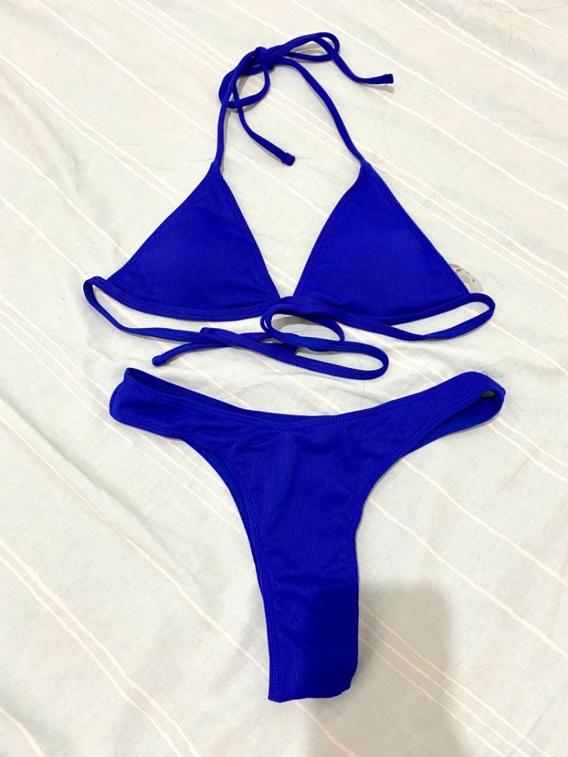 Shein Blue Bikini Two Piece Women S Fashion Swimwear Bikinis