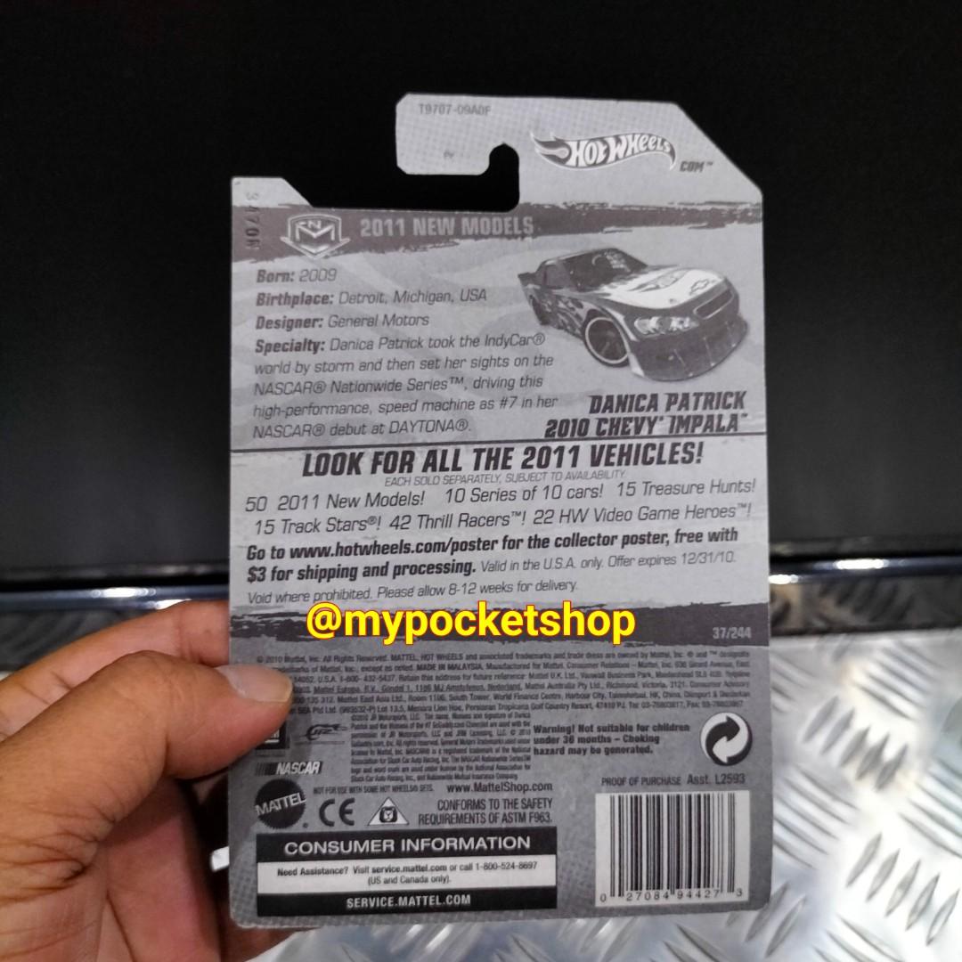 Hot Wheels Danica Patrick Chevy Impala Hw Race Team Hotwheels New Models Hobbies