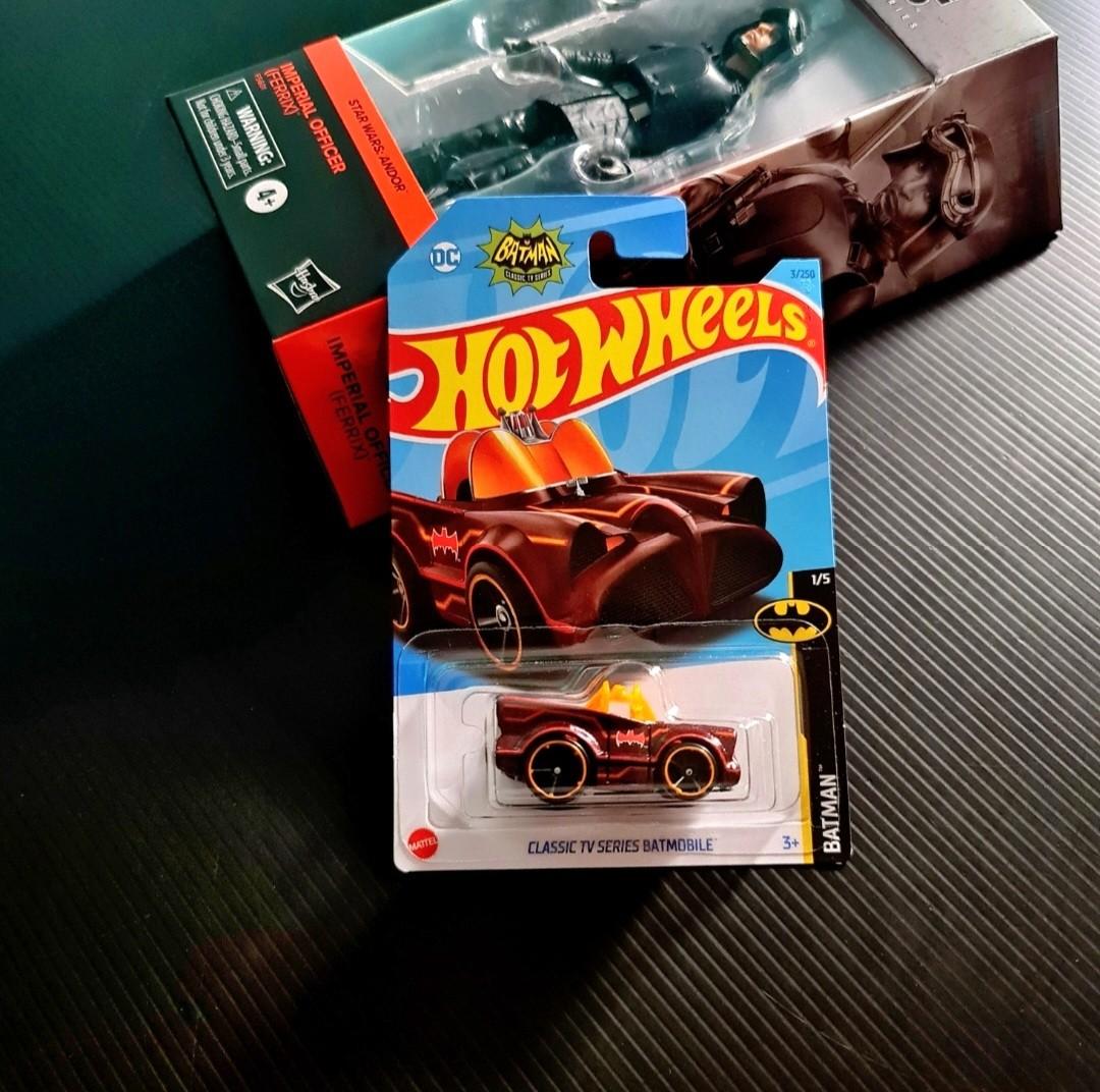Hot Wheels Batman Classic TV Series Batmobile Maroon Orange Hotwheels DC Batman