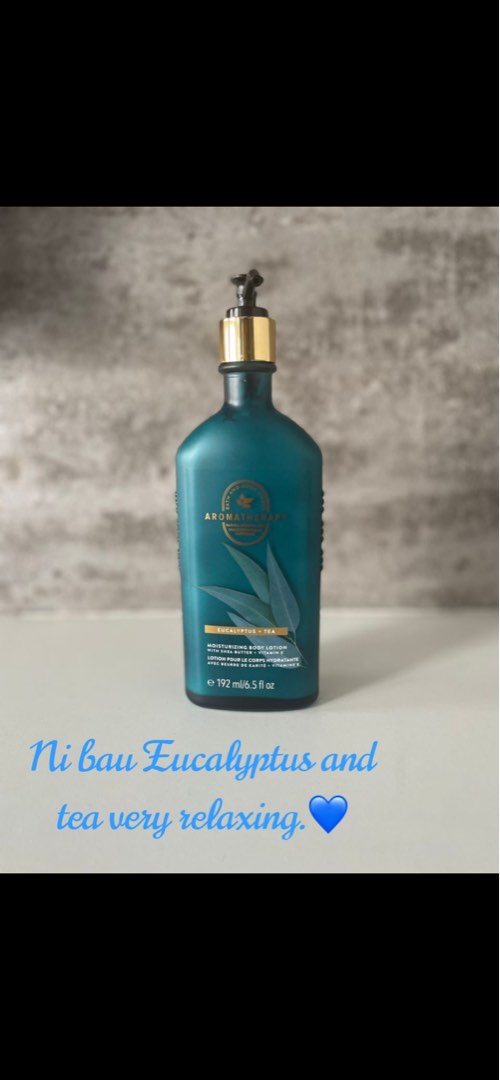 Brand New Lotion Aromatherapy Bbw Eucalyptus Tea Body Lotion