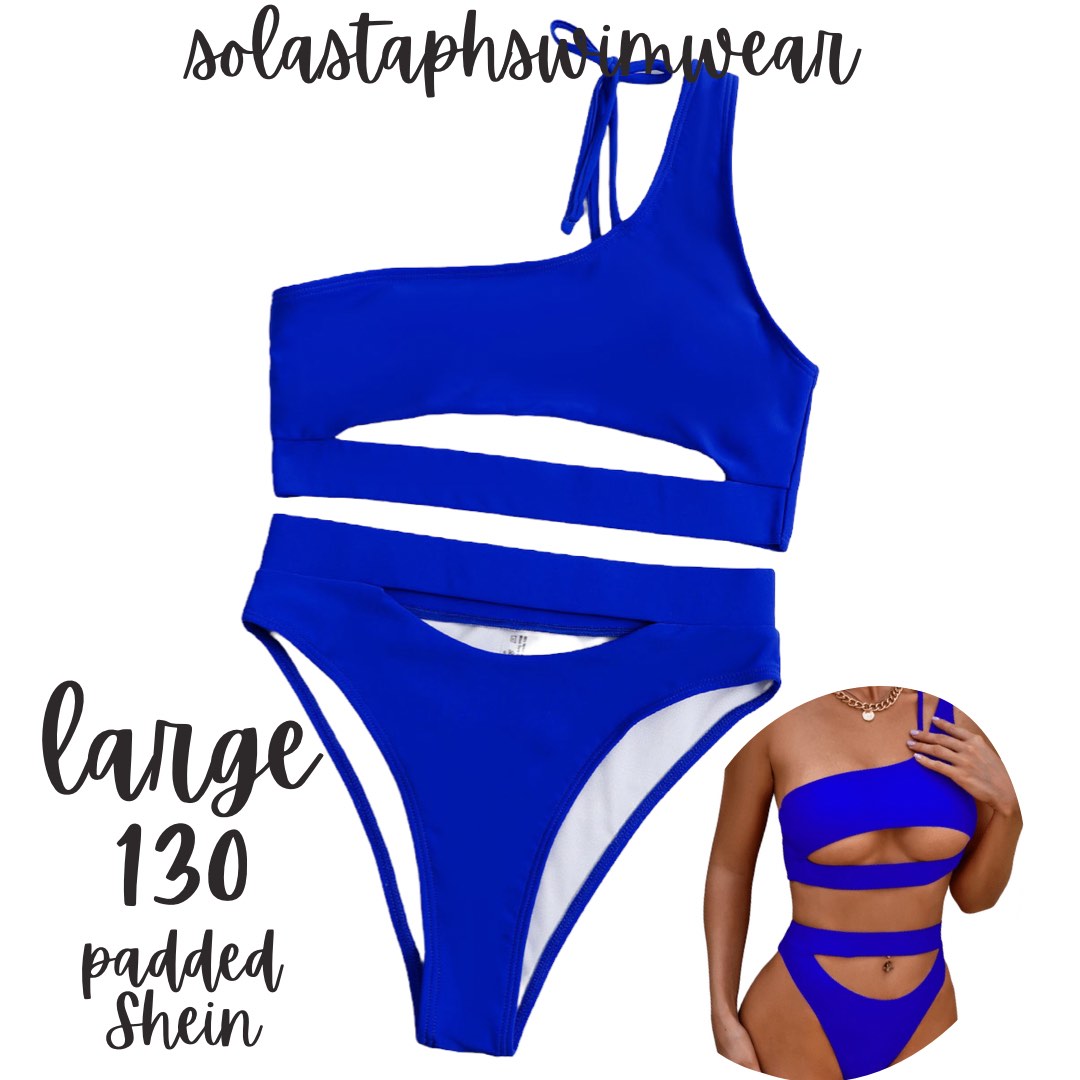 Shein Royal Blue Cutout Bikini Women S Fashion Swimwear Bikinis