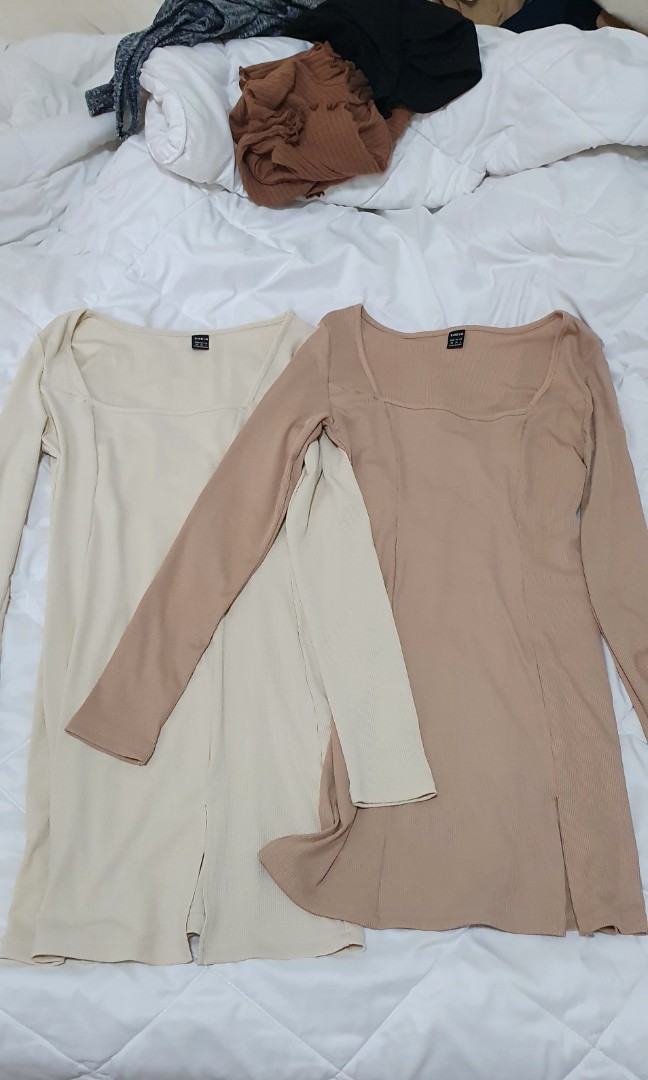Shein Nude Dress Xs Women S Fashion Dresses Sets Dresses On Carousell