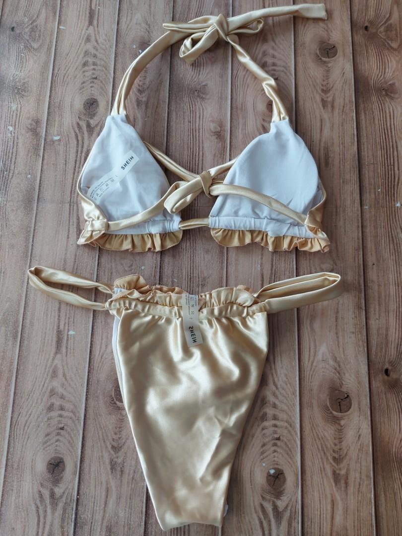 Silk Micro Triangle Thong Bikini Swimsuit Women S Fashion Swimwear Bikinis Swimsuits On