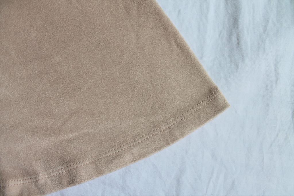 F Nude Blush Suede Skirt Women S Fashion Bottoms Skirts On Carousell