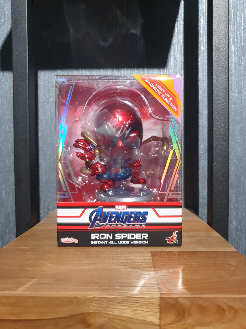 Hot Toys Avengers Endgame Iron Spider Instant Kill Mode Version LED Light Up Magnetic