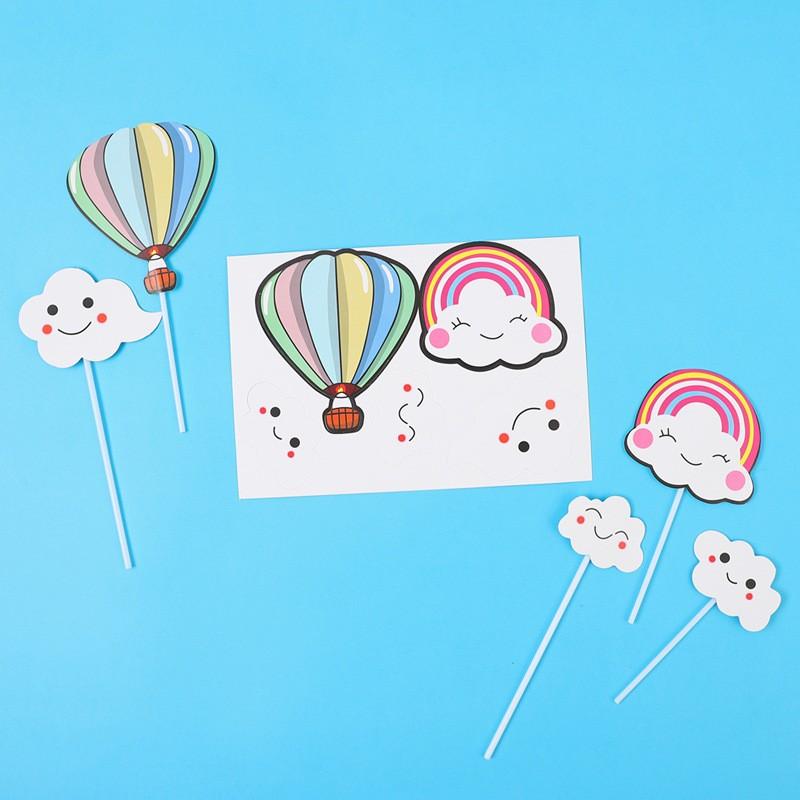 Cake Topper Hot Air Balloon Theme Hobbies Toys Stationery Craft Occasions Party