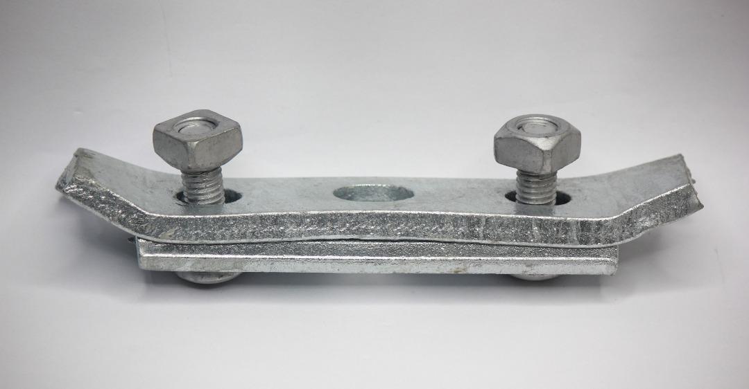 CURVED SUSPENSION CLAMP Cm HOT DIP GALVANIZED PARALLEL BEST FOR SECURELY GRIP MESSENGER