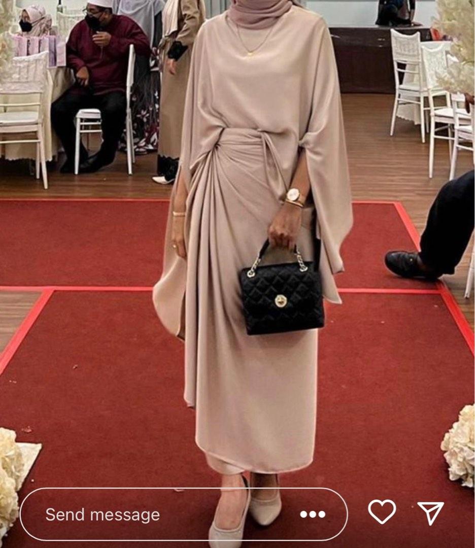 Caftanist Emily Kaftan In Sand Nude Women S Fashion Muslimah Fashion