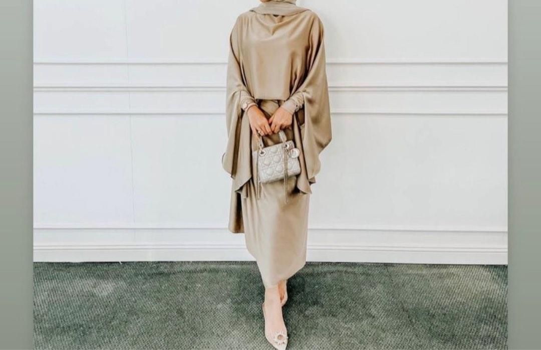 Caftanist Emily Kaftan In Sand Nude Women S Fashion Muslimah Fashion