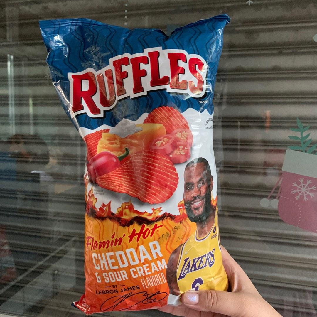 Ruffles Flamin Hot Cheese And Sour Cream LeBron James Food Drinks Packaged Instant Food On