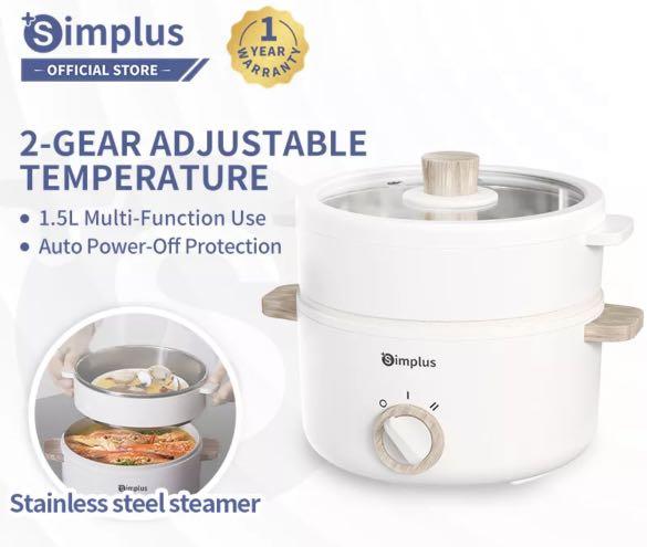 Simplus Electric Cooker Steamer Multicooker Hot Pot Frying Pan Soup TV