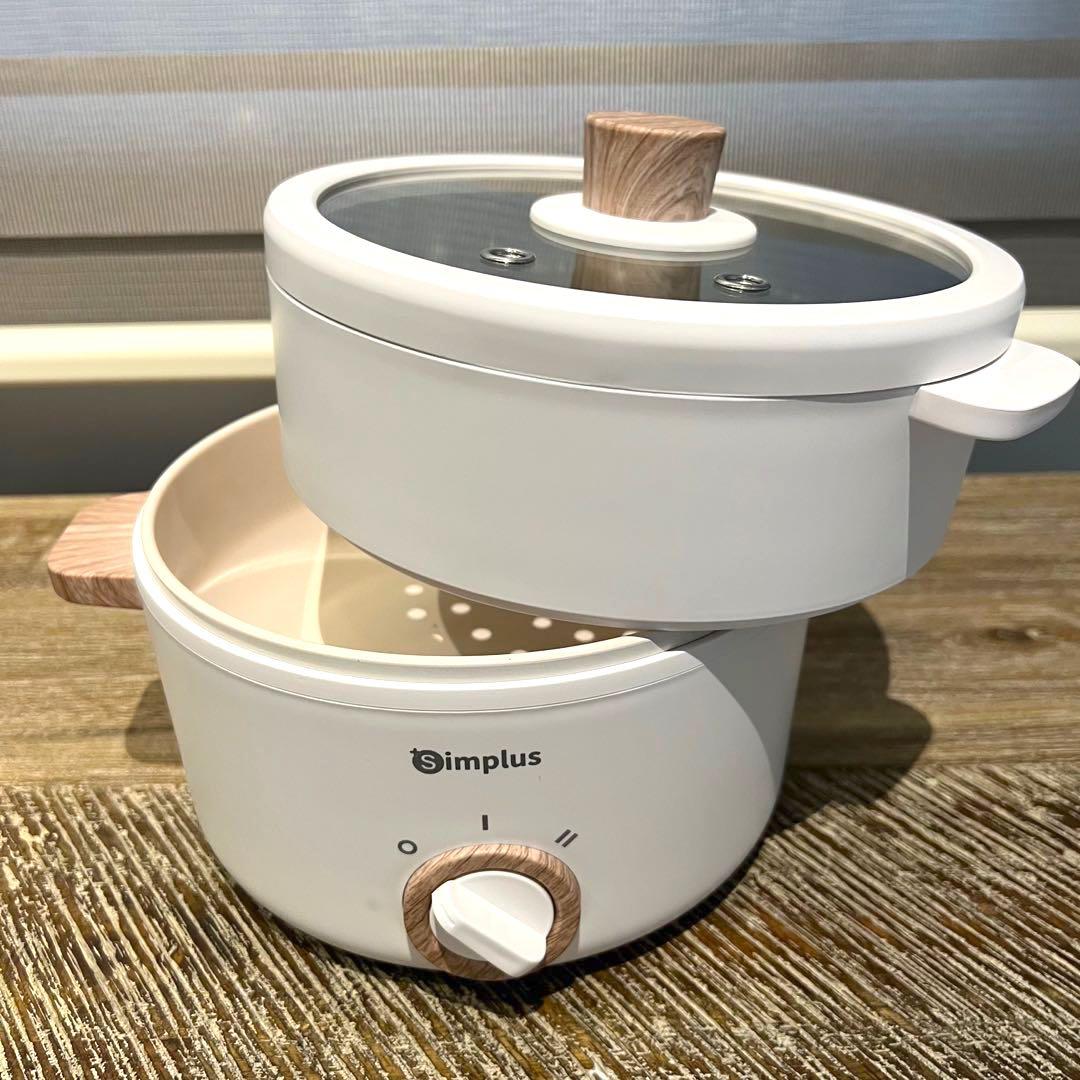 Simplus Electric Cooker Steamer Multicooker Hot Pot Frying Pan Soup TV