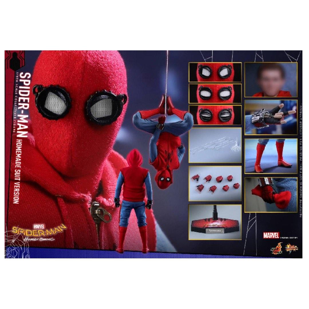 Hot Toys Spider Man Spiderman Homemade Suit Version MMS414 Home Made Spider Man Homecoming