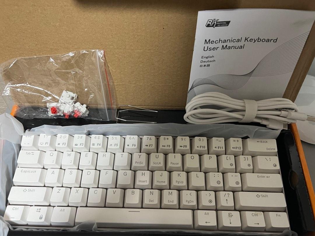 Royal Kludge Rk Wireless Mechanical Gaming Keyboard Rgb Hot Swap Red Switch Computers