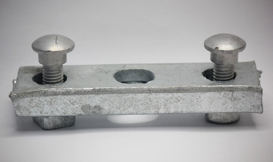 STRAIGHT SUSPENSION CLAMP Cm HOT DIP GALVANIZED PARALLEL BEST FOR SECURELY GRIP MESSENGER