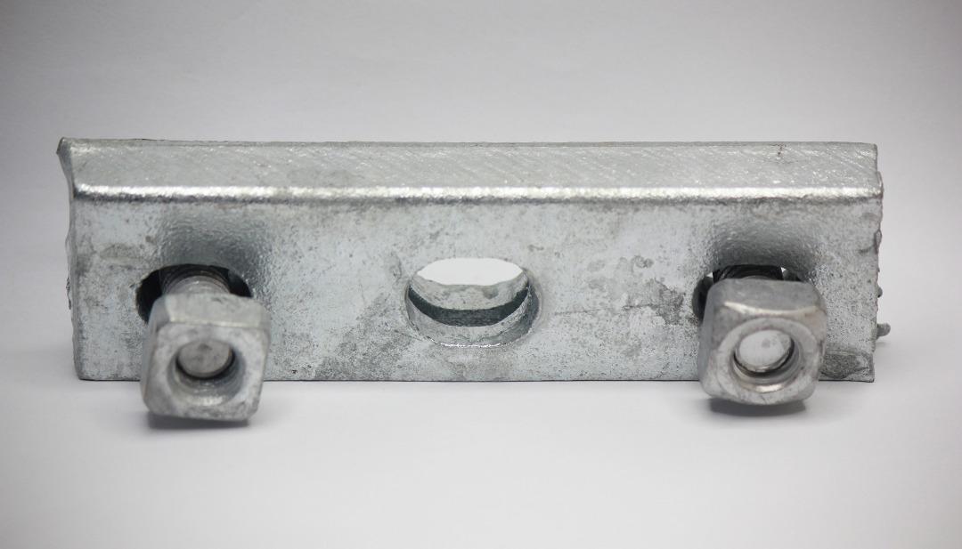 STRAIGHT SUSPENSION CLAMP Cm HOT DIP GALVANIZED PARALLEL BEST FOR SECURELY GRIP MESSENGER