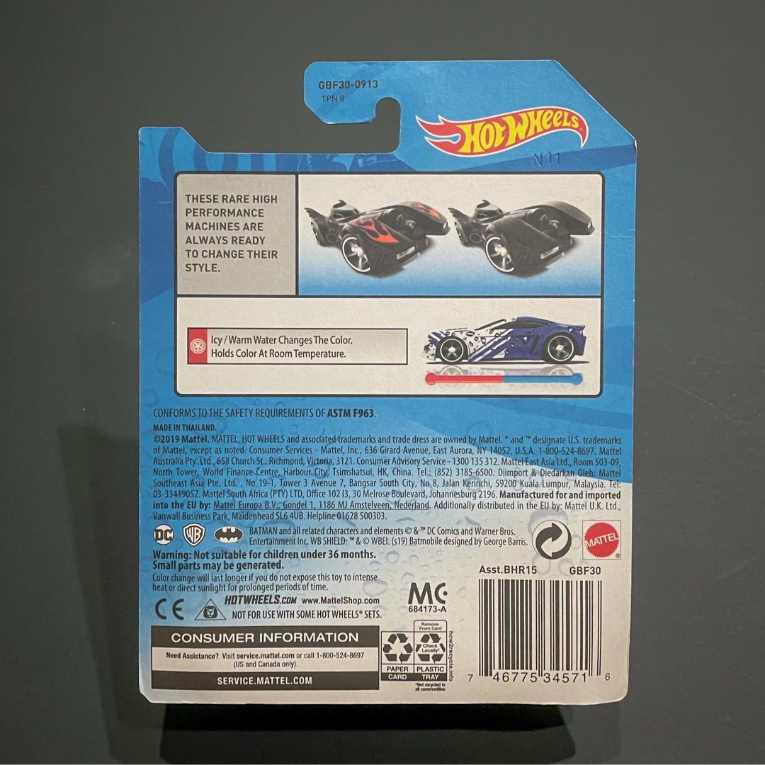 Hot Wheels Batmobile Colour Shifters 1989 Hobbies Toys Toys Games On Carousell