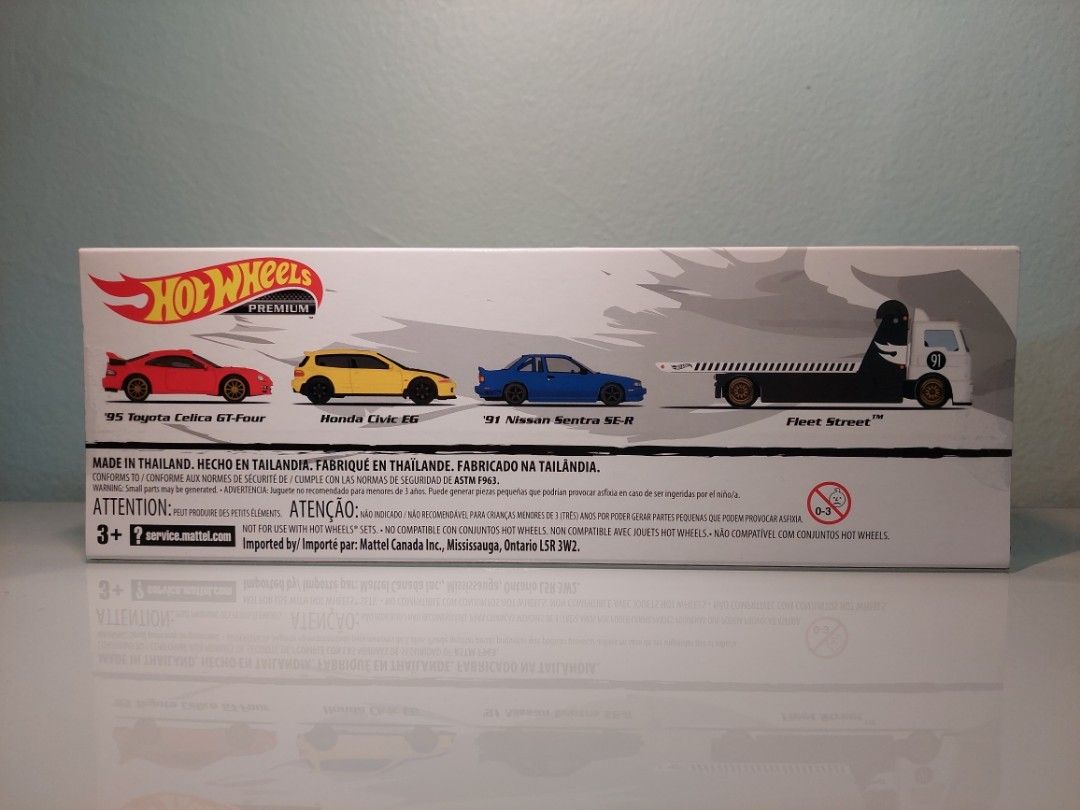 Hot Wheels JDM Tuners Premium Collector Set Nissan Sentra Honda Civic Toyota Celica GT4 Hobbies