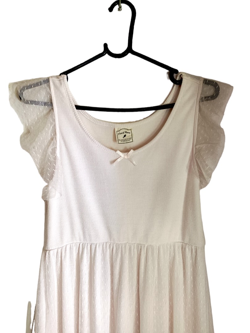 Thrift Preloved Dress Nude Pink Fesyen Wanita Pakaian Wanita Gaun