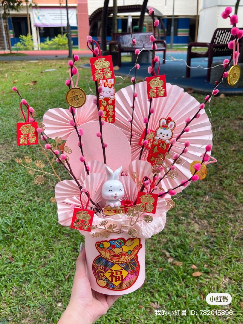 Cny Pussy Willow Boxes Hobbies Toys Stationery Craft Flowers Bouquets On Carousell