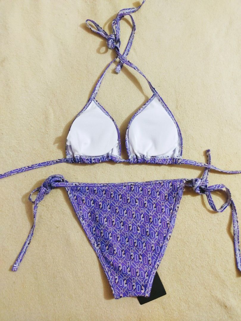 FENDI TRIANGLE TWO PIECE BIKINI SWIMSUIT Women S Fashion Swimwear Bikinis Swimsuits On