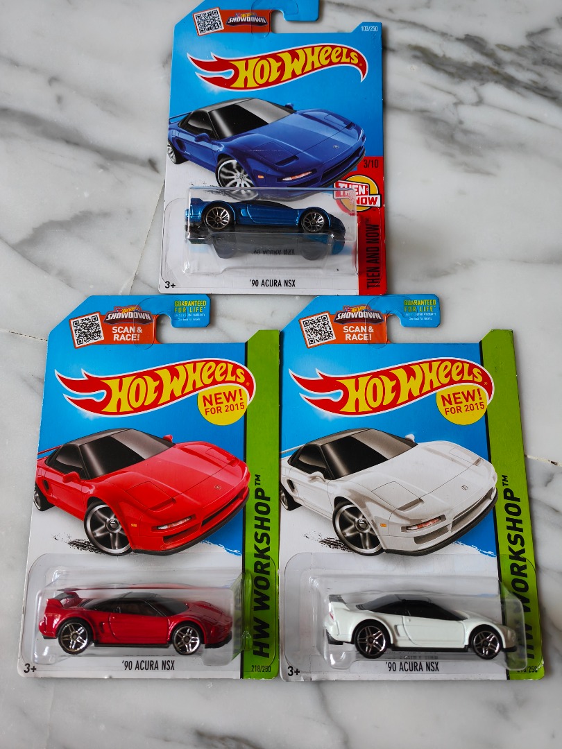Hot Wheels 90 Acura NSX Lot Of 3 Hobbies Toys Toys Games On Carousell