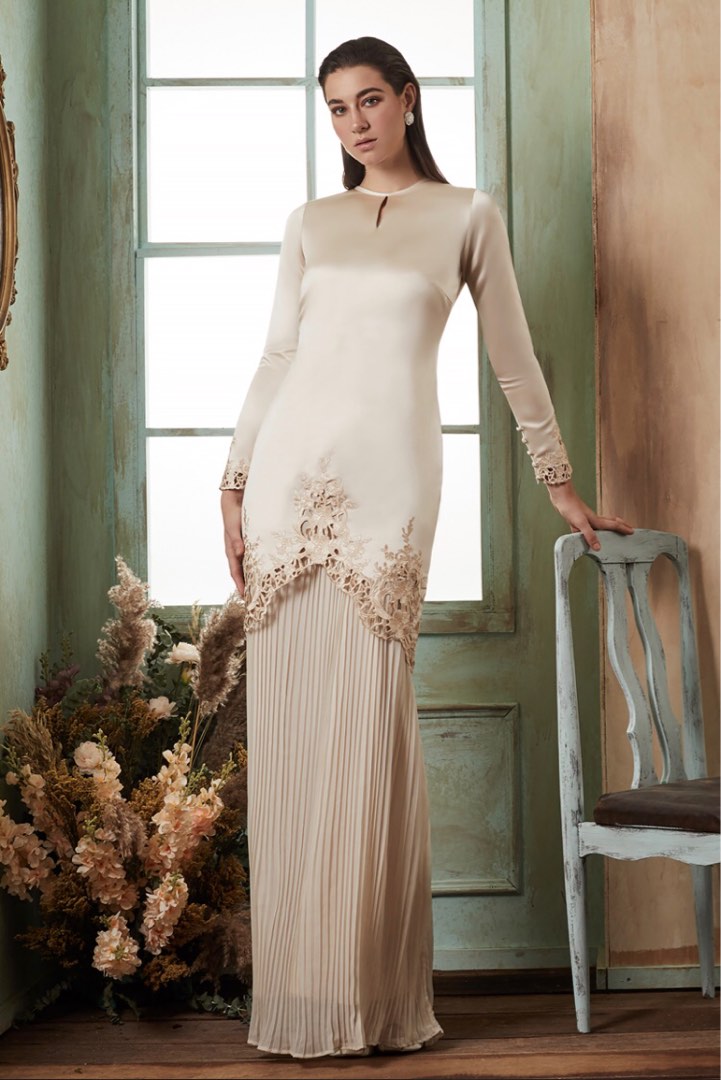 Free Pos Jannah Noe Miceila Kurung In Sand Nude Women S Fashion