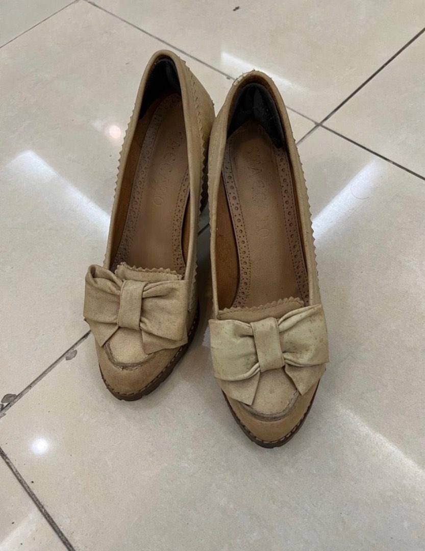 Staccato Nude Brown Leather Heels Women S Fashion Footwear Heels On