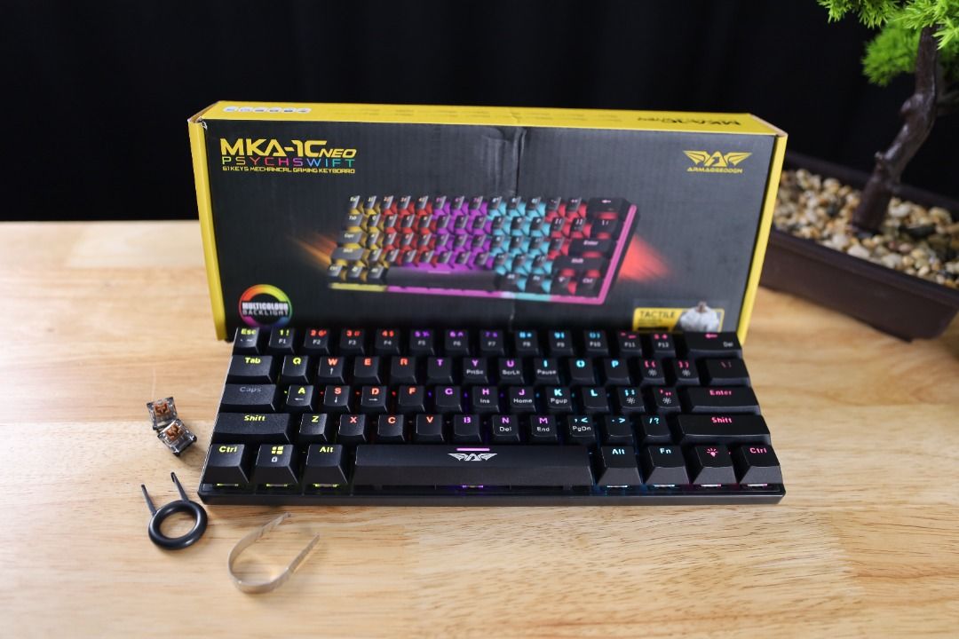 Armaggeddon MKA C Neo Hot Swapable Mechanical Gaming Keyboard Computers Tech Desktops