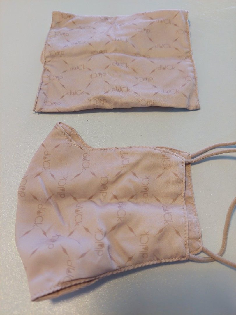 Duck Fabric Facemask In Nude Worn Once In And Washed Clean