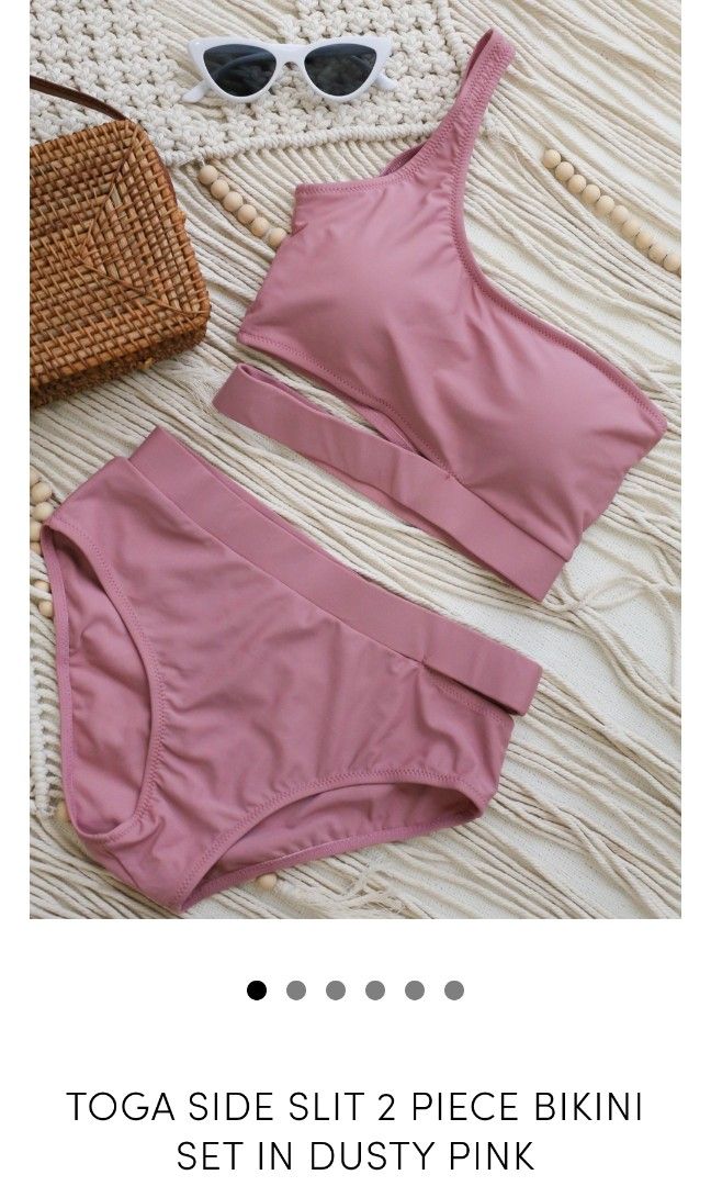 TPZ Toga Side Slit Bikini Set Women S Fashion Swimwear Bikinis Swimsuits On Carousell
