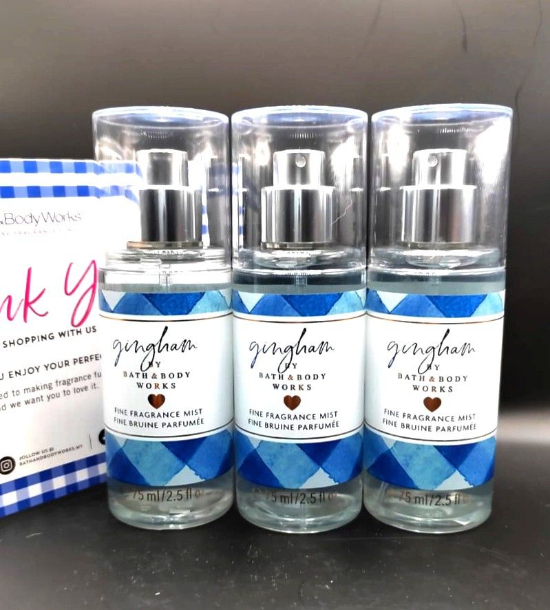 Bbw Travel Bodymist Gingham Beauty Personal Care Fragrance