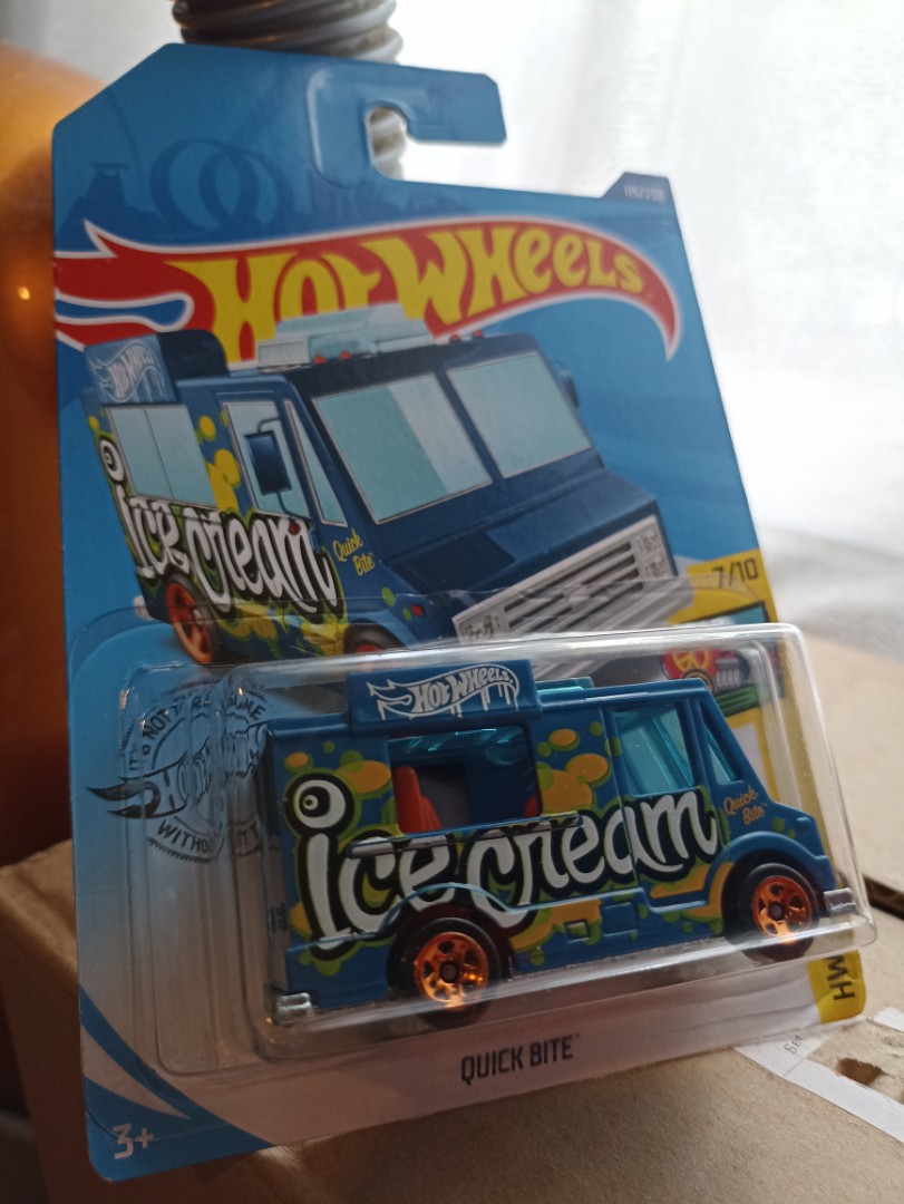 New Quick Bite Ice Cream Blue Hw Art Cars Hot Wheels Hotwheels Truck