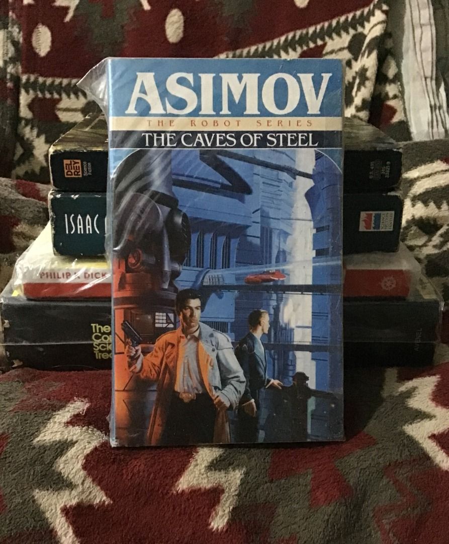 ROBOT SERIES BY ISAAC ASIMOV SOLD AS SET FOR 200 CAVES OF STEEL NAKED