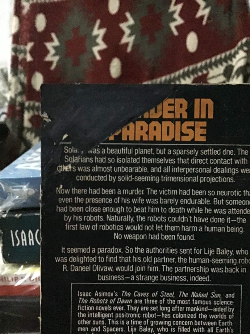 ROBOT SERIES BY ISAAC ASIMOV SOLD AS SET FOR 200 CAVES OF STEEL NAKED