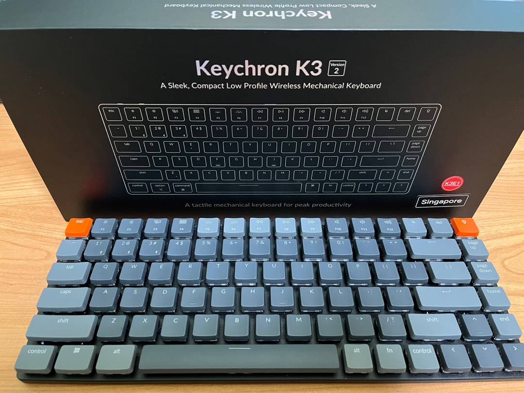 Keychron K V Ultra Slim Wireless Mechanical Keyboard Low Profile Keyboard Hot Swappable