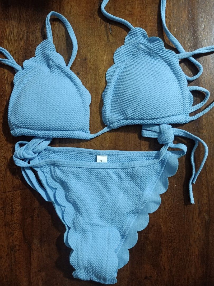 Lettuce Bikini Blue Women S Fashion Swimwear Bikinis Swimsuits