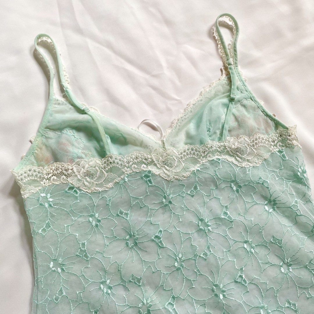 Sonore Lingerie Sleepwear Baju Tidur Turquoise Fesyen Wanita Pakaian