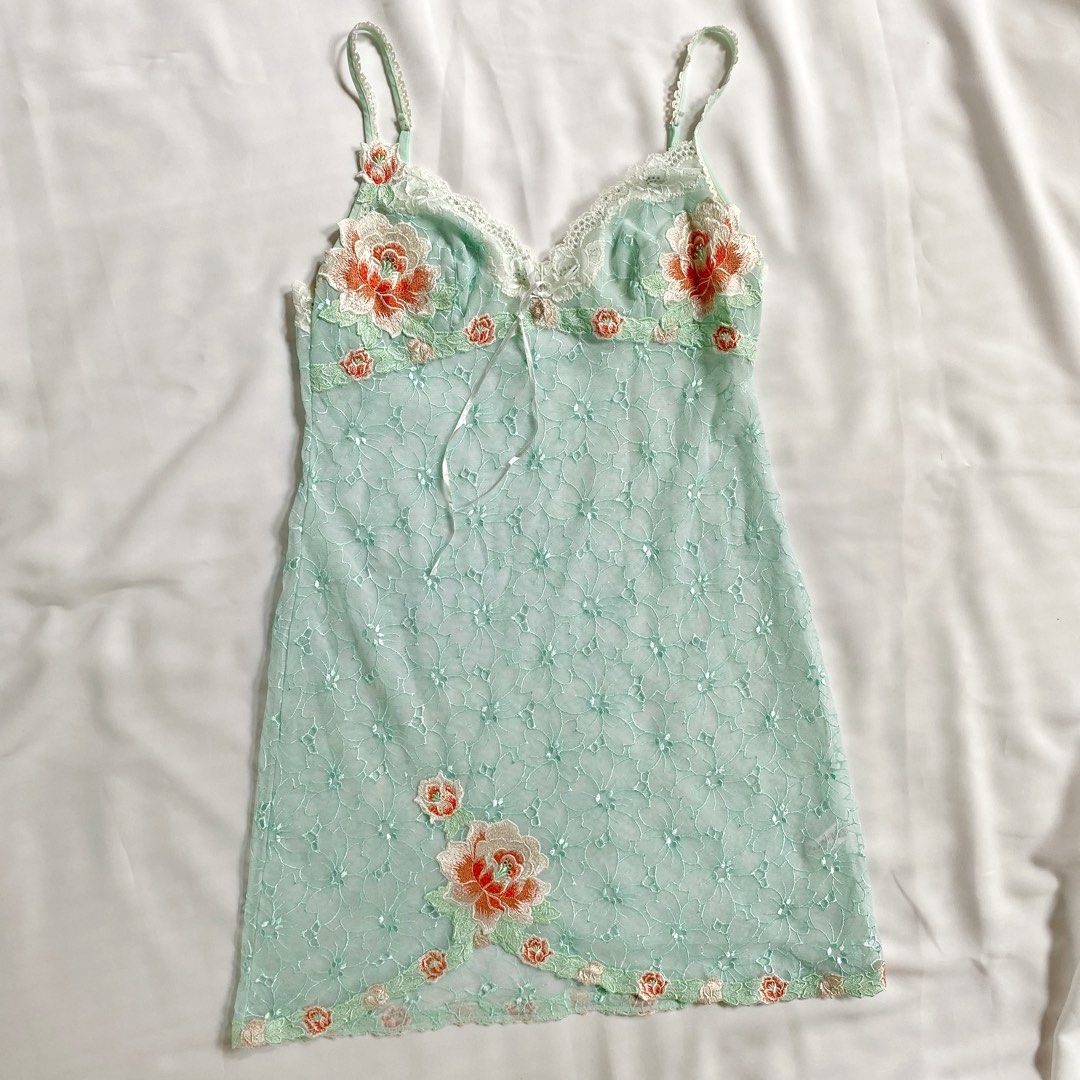Sonore Lingerie Sleepwear Baju Tidur Turquoise Fesyen Wanita Pakaian